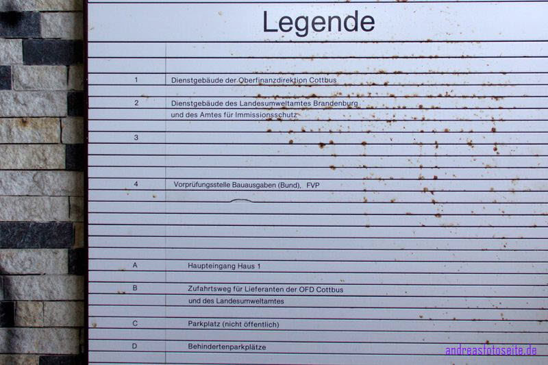 Legende Oberfinanzdirektion